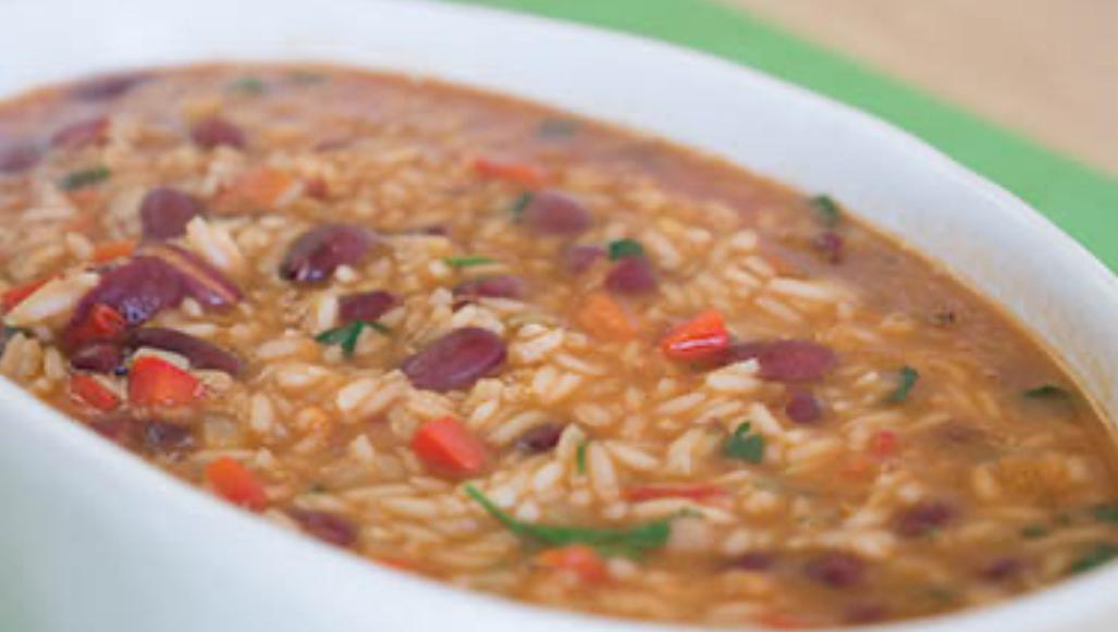Sopa de feijão vermelho